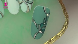 Elegant hand-painted nail art - Preview