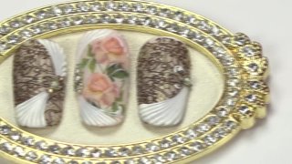 Vintage nail art with sticker - Preview