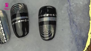 3D-like nail art created with stamping - Preview