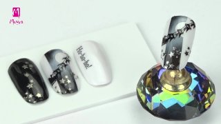 Fabulous winter nail art with stamping and effect - Preview