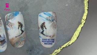 Nail art idea for ski lovers - Preview