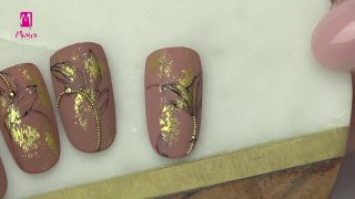 Nail foil decoration with Pantone colours of 2025 - Preview