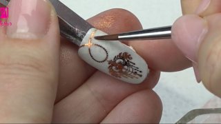 Jewelry nail art with dazzling nail foil