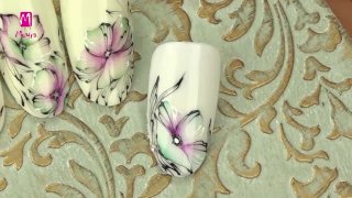 Floral nail art in spring mood - Preview