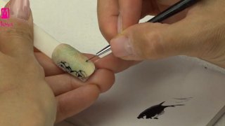 Romantic rosy nail art