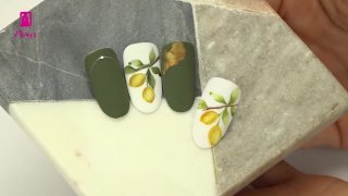 Artistic aquarelle with lemon motif - Preview