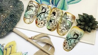 Magical stamping pattern inspired by Japan