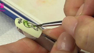 Cute fox with fresh green colours