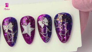 Glittering nail art with gel polishes - Preview