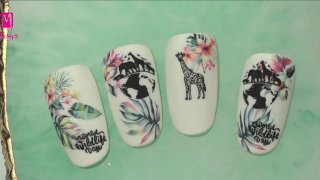 Nail art for World Wildlife Day