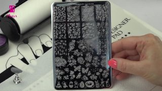 Effected mysterious flowers on a dark cat eye base