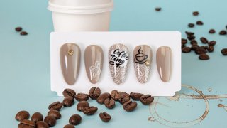 Favourite manicure of coffee fans