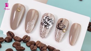 Favourite manicure of coffee fans - Preview