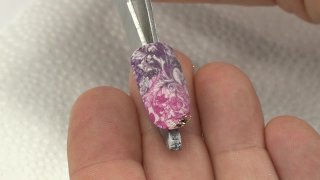 Gradient stamping with diamond shine powder - Preview